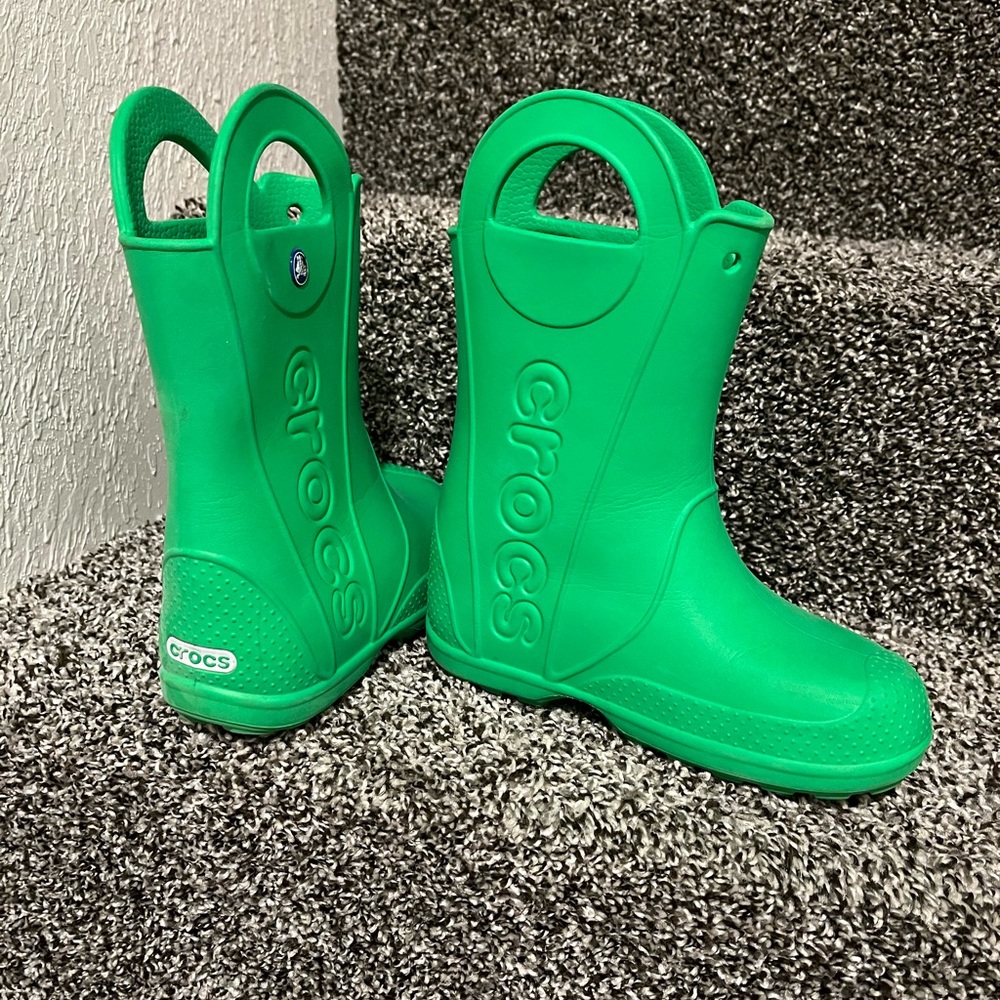 Crocs brand kids rain boots
